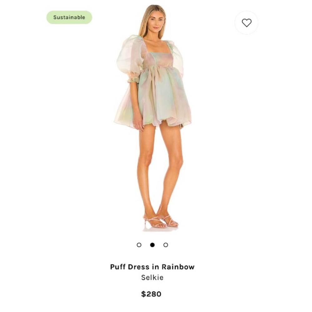 Puff Babydoll Dress - Rainbow - Selkie